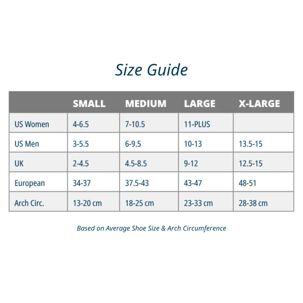 size chart for ds6 nighttime plantar fasciitis sleeve - wear at night for plantar fasciitis relief - first step relief | OS1st