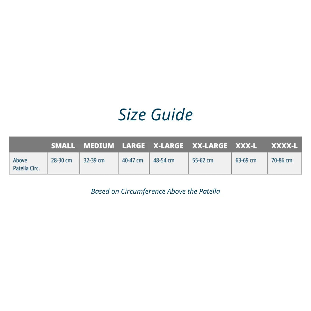 knee sleeves size chart ks7 ks7+ ks8 - great for knee pain | OS1st