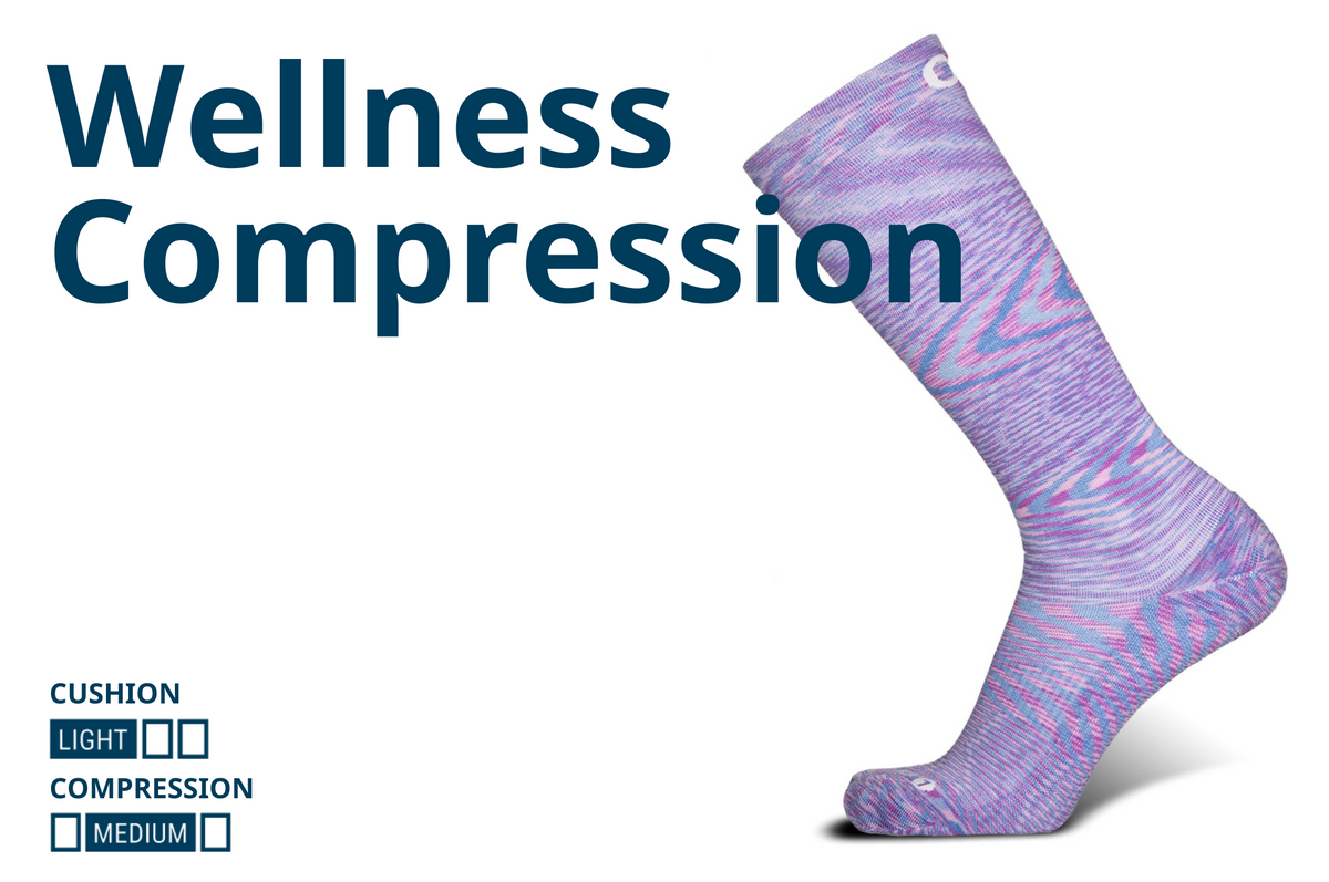 wellness compression socks graphic