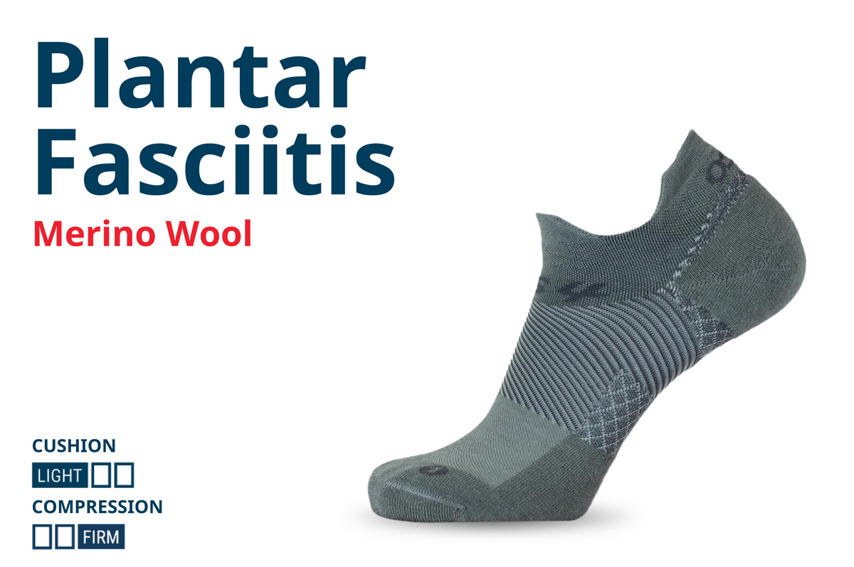 merino wool plantar fasciitis socks graphic