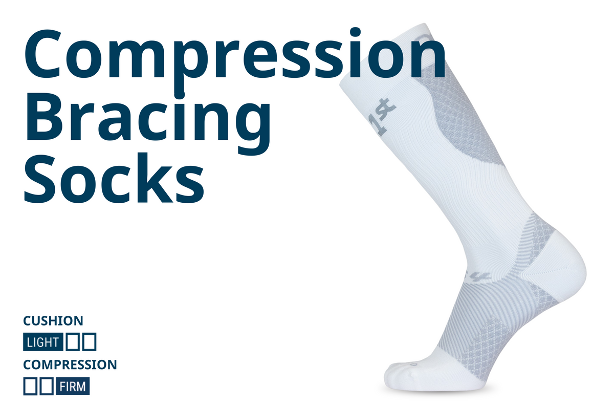 compression bracing socks graphic