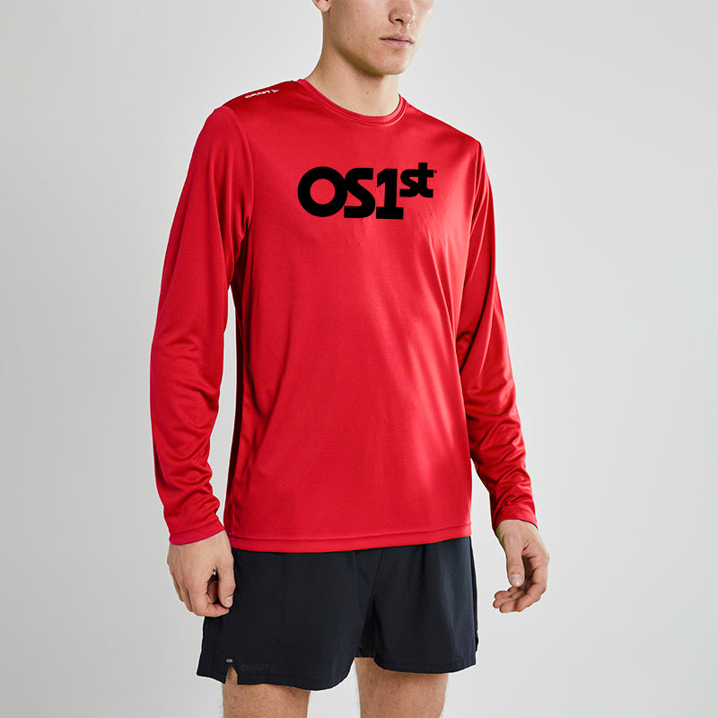 Mens Red Long Sleeve Shirt | OS1st