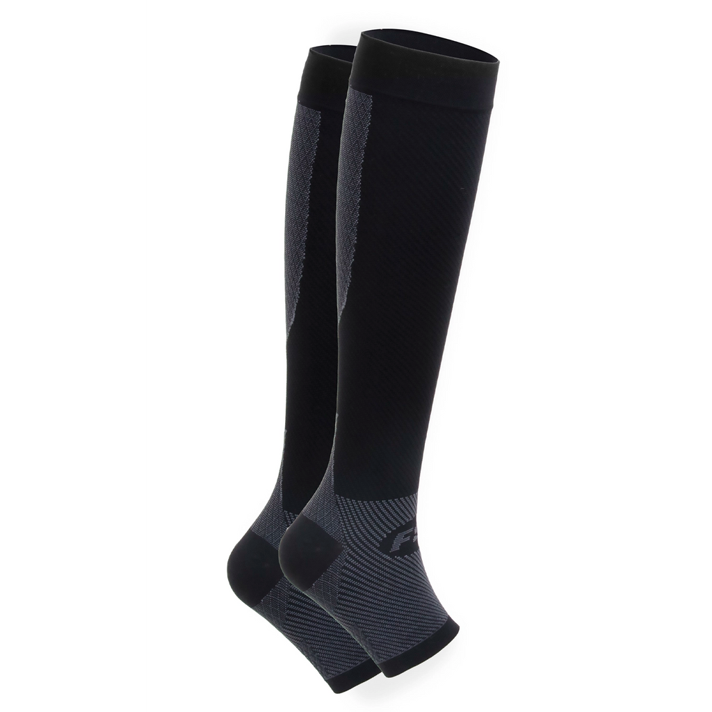 FS6+ Performance compression leg sleeves in black | OS1st