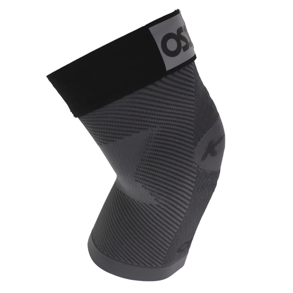 KS7+ Adjustable performance knee sleeve side view in black | OS1st