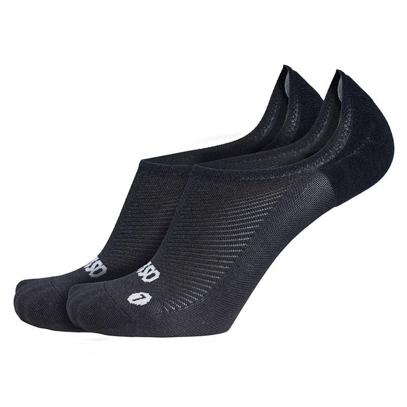 Nekkid Comfort black no show socks, stay in place with silicone heel grip