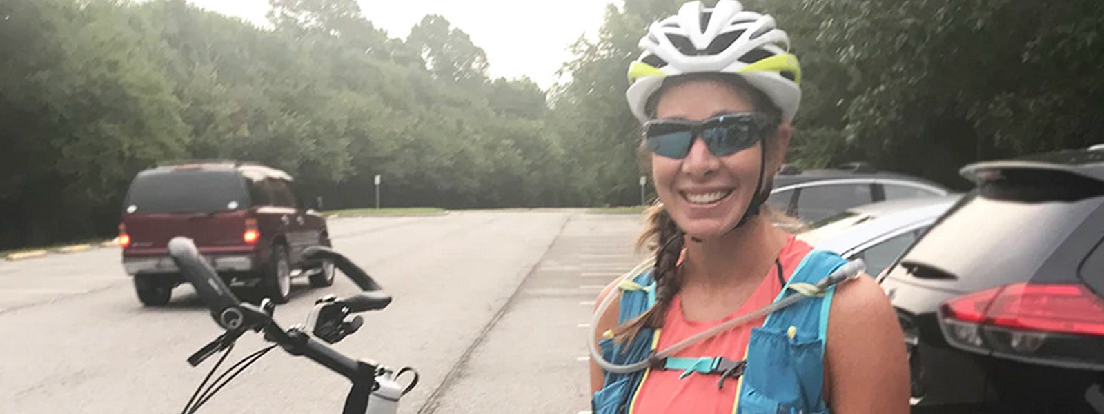 Amanda Ghent with the ElliptiGo