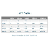 size chart for af7 ankle bracing sleeve - great for weak ankles, ankle pain | OS1st