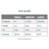 size chart for bunion relief socks - great for bunion pain | OS1st
