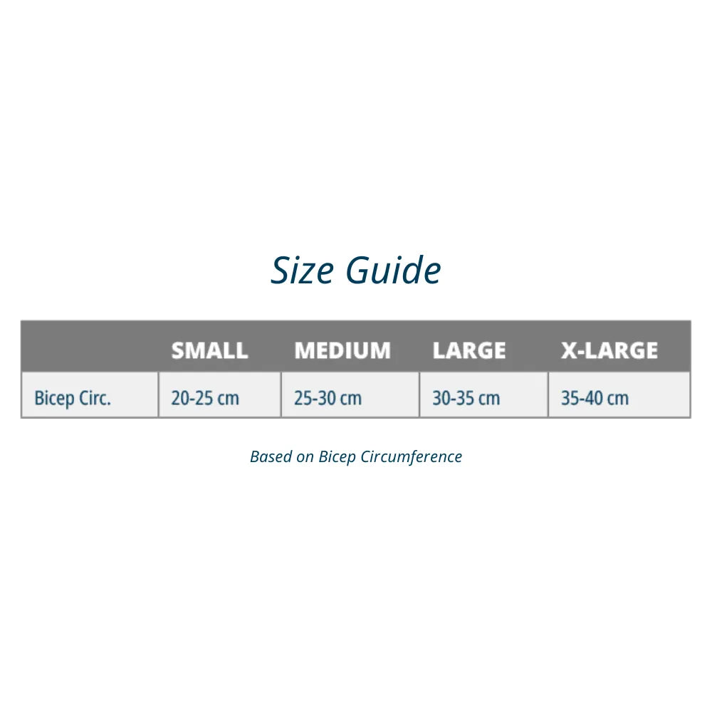 size chart for elbow bracing sleeves arm sleeves elbow sleeve elbow pain cubital tunnel syndrome | OS1st