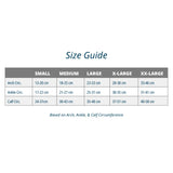 Size chart for fs6 plantar fasciitis sleeves - great for plantar fasciitis, arch pain, heel pain, plantar fascia | OS1st