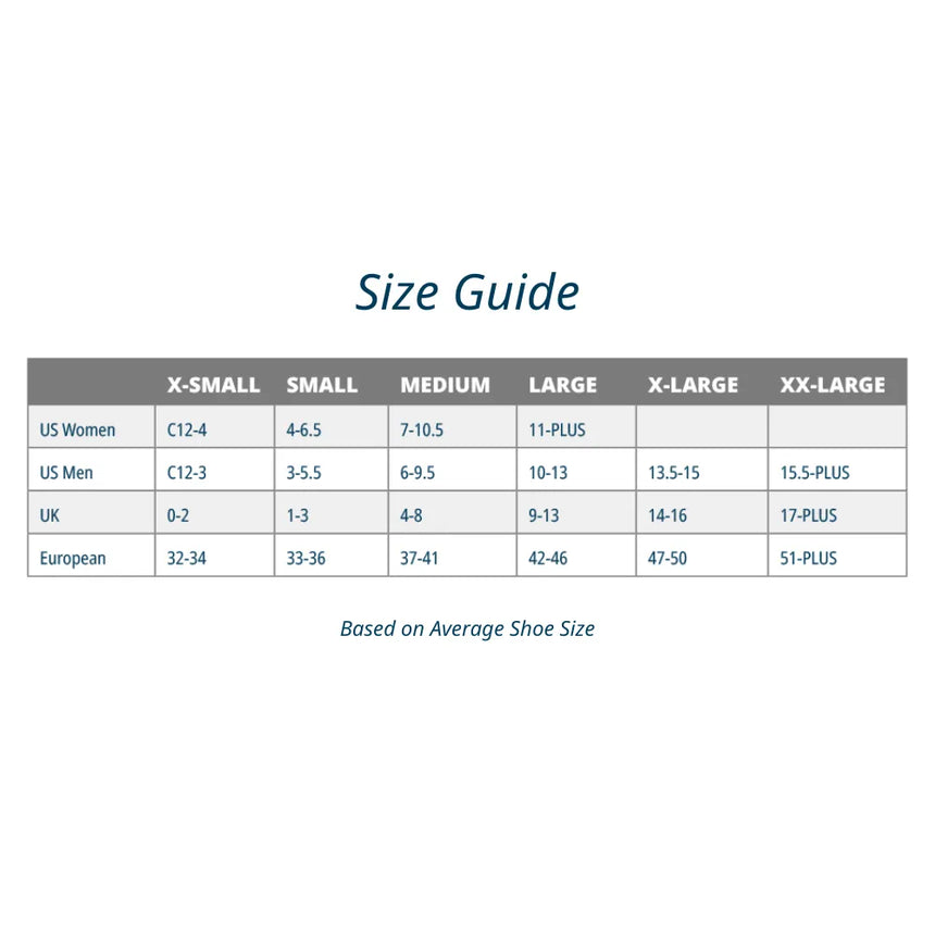 size chart for plantar fasciitis compression sleeves - great for plantar fasciitis - plantar fascia - heel pain - arch pain - plantar fasciitis | OS1st