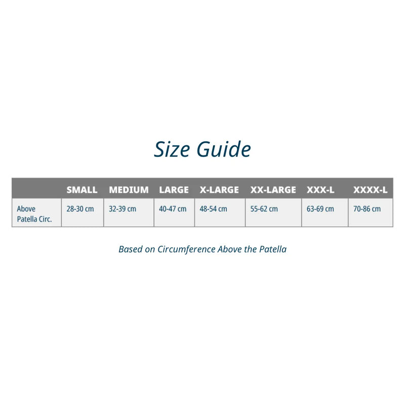 knee sleeves size chart ks7 ks7+ ks8 - great for knee pain | OS1st