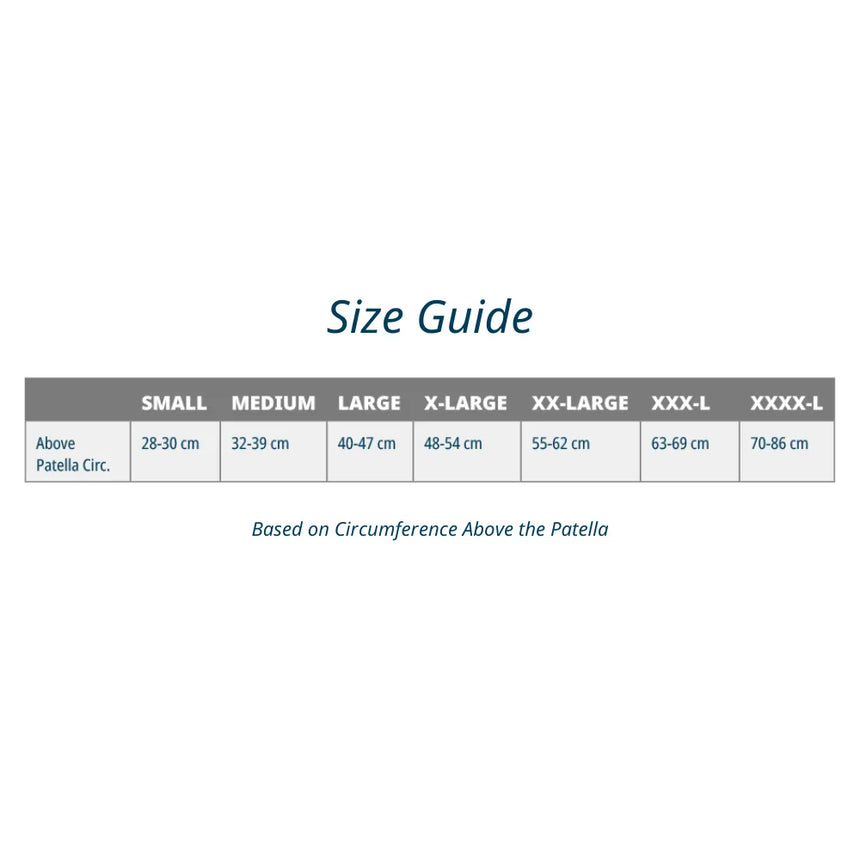 knee sleeves size chart ks7 ks7+ ks8 - great for knee pain | OS1st