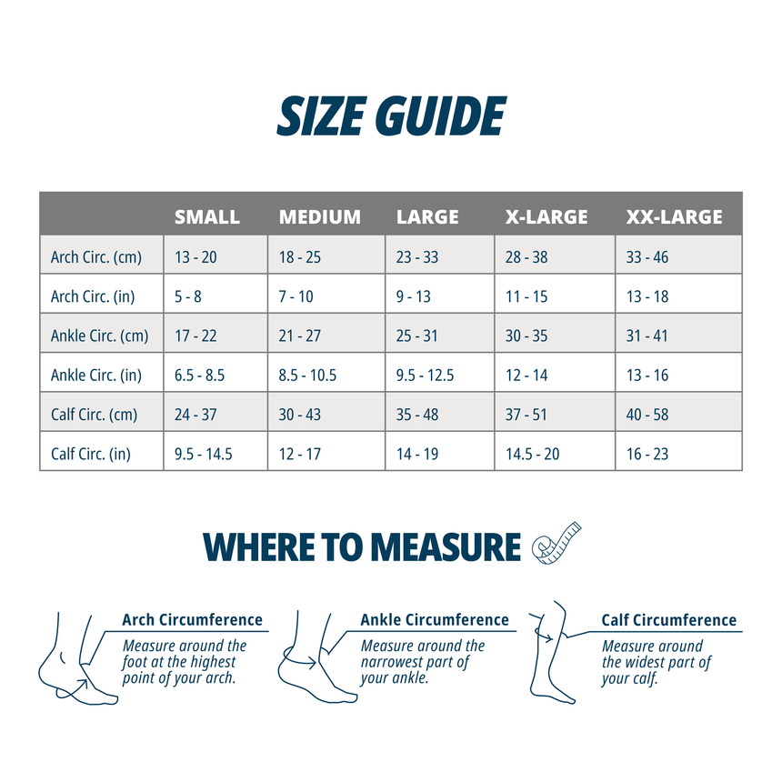 FS6+ Size Chart