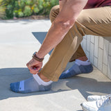 man wearing wide width wellness performance socks | OS1st