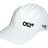 front view of boco athletic hat in white with black OS1st logo | OS1st