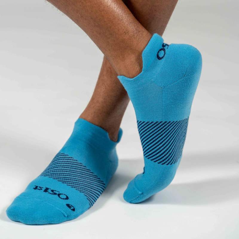 Man wearing new wicked comfort sock in carolina blue | OS1st