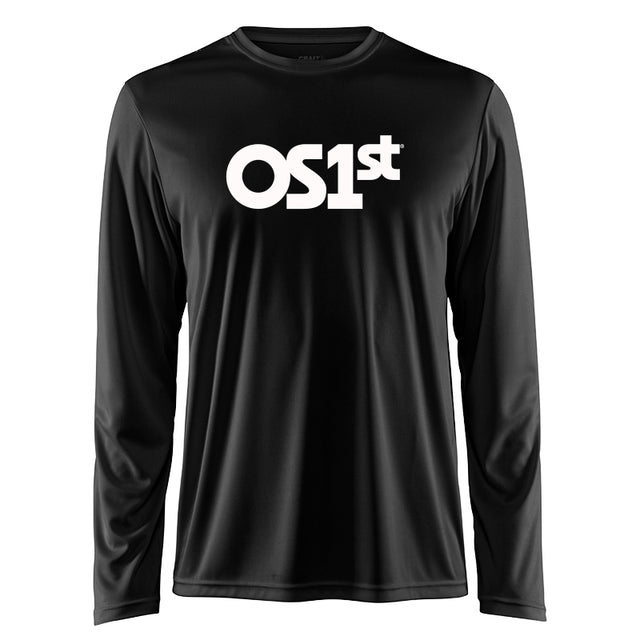 Mens Black Long Sleeve Shirt | OS1st
