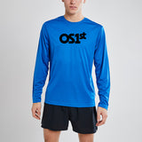 Mens Blue Long Sleeve Shirt | OS1st