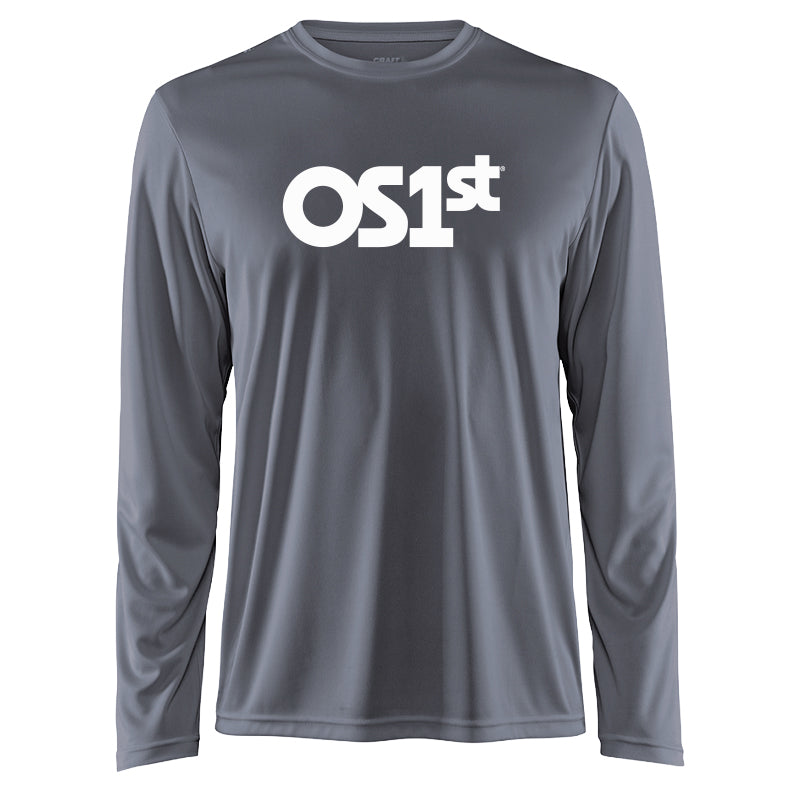 Mens Grey Long Sleeve Shirt | OS1st