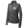 Women's 1/2 zip charcoal grey pullover | OS1st