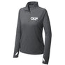 Women's 1/2 zip charcoal grey pullover | OS1st