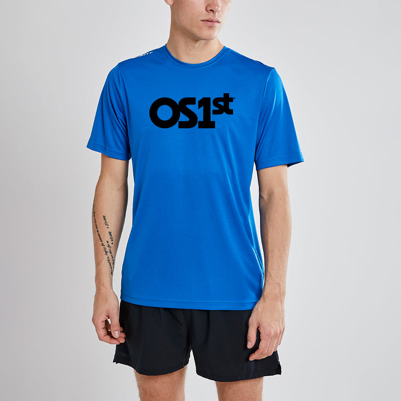 Mens Blue Short Sleeve Shirt | OS1st
