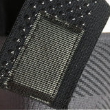 KS7+ Adjustable performance knee sleeve closeup showing the hypoallergenic silicon gel grips that keep the brace in place | OS1st