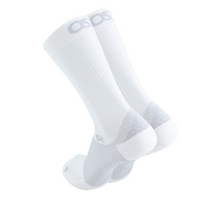 FS4 Plantar Fasciitis Compression crew length socks in white | OS1st