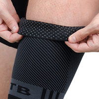 QS4 Performance quad sleeve closeup showing the hypoallergenic silicon gel grips that keep the sleeve in place | OS1st