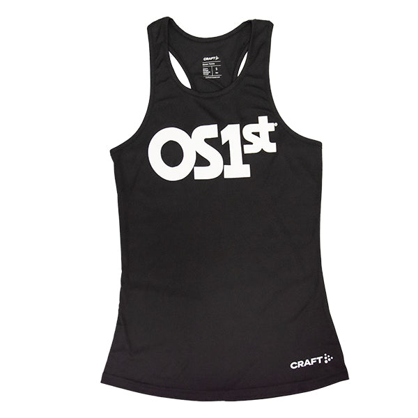 Black womens logo tank | OS1st